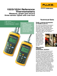 Thumbnail of document Data Sheet - 1524 Reference Thermometers